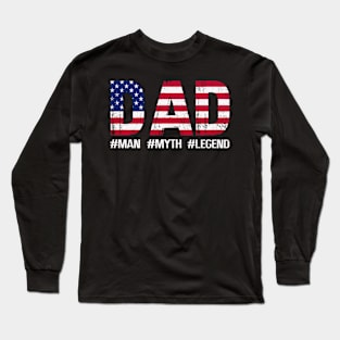 DAD myth legend Retro Gift for Father’s day, Birthday, Thanksgiving, Christmas, New Year Long Sleeve T-Shirt